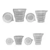 Herramienta DIY contenedor taza medidora vela yeso epoxi taza mezcladora conveniente silicona plegable Taza molde venta caliente transfronteriza