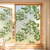 Novo Produto de Comércio Exterior: Adesivos de Janela com Designs Coloridos de Plantas e Flores, Película para Vidro com Efeitos Iridescentes Semelhantes ao Sol, Adesivos Eletrostáticos para Decoração de Casa