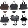 Bolso de Hombre Cuadros Hombro de Negocios Bolso Cuadros Clásico Bolsa de Hombre 14 pulgadas Computadora Archivo Maletín de Hombre