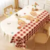 Mantel de dibujos animados para escritorios, impermeable, específico para estudiantes, ecológico, mantel protector de ojos para niños y niñas, cubierta rectangular para escritorio de oficina