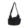 Bolso de hombro para mujer estilo retro workwear, bolso cruzado, bolso de lona, estilo callejero, gran capacidad, bolso tote artístico y casual