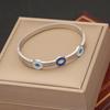 Joias europeias e americanas novas pulseira de aço titânio não desbota senso de design nicho gesto pulseira de luxo leve atacado B449