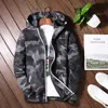 Jaqueta Masculina com Capuz Camuflada Outono 6607 Jaqueta Masculina para Exterior Jaqueta Fina Casual Peça Única Masculina Cabelo