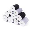 Banda Elástica Blanca y Negra para Cuadernos, Banda Elástica Plana para Pantalones, Faldas, Mangas, Accesorios de Ropa, Sábanas Ajustables, Banda Elástica para Correr