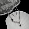 Colar Feminino Mang Star Multicamadas Diamante Duplo Corrente de Lã Nicho de Luxo Leve Novo Estilo de Alto Design