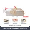 Cama Ji He No. 1 para apartamento pequeño, sin respaldo, ligera, de tela de lujo, cama doble con almacenamiento, caja alta, cama tatami multifuncional.