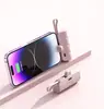 Batería externa nueva en forma de cápsula transfronteriza, 5000 mAh, cargador de emergencia mini, forma de labial, batería externa portátil, logo personalizado disponible