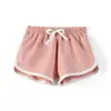 Pantalones Cortos Deportivos de Algodón para Niños y Niñas, Pantalones de Playa de Verano para Niños Medianos y Grandes, Pantalones Cortos Lisos para Casa, Pantalones Exteriores para Bebé