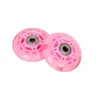Rueda de patín rueda de goma PU antideslizante silenciosa resistente al desgaste patines para niños adultos patines accesorios de rueda flash