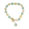 Pulsera de cristal nueva estilo coreano para mujer estilo ins simple personalizado diseño original pulsera de amatista en vivo en línea