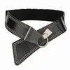 Cinturón Decorativo de Cuero de Moda Versátil para Mujer, Estilo Europeo Americano, Holgado, con Cruce en la Cintura, Accesorio para Falda de Moda, Sensación de Alta Gama