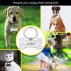 Venta al por mayor transfronteriza Colgante de placa de identificación para perro de acero inoxidable con láser Etiqueta con nombre para gato y perro Colgante Etiqueta para mascota Etiqueta anti-pérdida