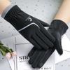 Luvas de Inverno para Ciclismo e Dirigir ao Ar Livre Quentes Artefato Feminino Inverno Plus Veludo Estilo Celebridade da Internet Inverno Quente Personalidade