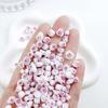 Joyería para uñas con diseño de rosa color ciruela, resina vintage floreciente, flor de camelia tridimensional, accesorios de diamantes para uñas
