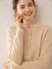 Suéter de Punto de Cachemira Nuevo para Mujer Otoño/Invierno 2026 Clásico Ajuste Delgado Versátil Suéter de Punto Base de Lana