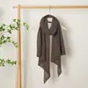 Bufanda de Cachemir Puro Tejida Cálida y Suave Casual Nueva para Mujer Otoño e Invierno