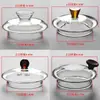 Tapa de tetera de vidrio con tapa Tapa de hervidor se vende por separado Tapa de hervidor resistente a altas temperaturas para hervir agua Tapa de taza de té con