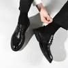 Zapatos de Cuero Formales de Negocios de Suela Blanda Estilo Británico para Hombre, Nuevos Estilos de Primavera y Otoño, Zapatos Derby Casuales para Hombre, Zapatos para Novio de Boda