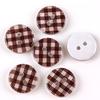 Botões de Resina com Treliça de Dois Furos para Camisas de Pão Infantis, Botões Multicamadas para Suéteres e Cardigans Coloridos, Estilo Vintage
