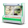 Gabinete com cortina de ar vitrine refrigerada vitrine mala tang gabinete de pedidos de restaurante gabinete comercial de supermercado para conservação de frutas e vegetais