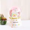Regalo para Niños Cubierta de Plástico Kuromi Frozen Elsa Bola de Cristal Caja de Música Estudiante Femenina Regalo de Cumpleaños Caída de Nieve