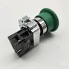 Diâmetro do Furo de 22MM Interruptor de Botão de Pressão XB2-BC31 Cabeça Cogumelo Rearme Automático ZB2-BE101C Normalmente Aberto Verde
