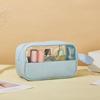 Bolsa de Cosméticos Portátil Nueva Gran Capacidad PVC Impermeable Visual Portátil Simple Viaje Almacenamiento Neceser Venta al por Mayor