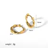 Pendientes transfronterizos de acero inoxidable Europa y Estados Unidos Pendientes Mobius Pendientes de torsión chapados en oro de 18k Pendientes de sensación高级 al por mayor
