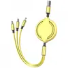 Cable de Carga Rápida Retráctil 3 en 1 para Teléfonos Móviles, Cable de Datos 3 en 1, Cable de Carga Tipo-C para Android con Impresión de Logo, Venta Caliente