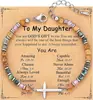 Pulsera de Rebaja Amazon Piedra Shoushan Piedra Natural Ajustable Personalizada Pulsera de Cuentas Cruz Regalo de Cumpleaños con Tarjeta