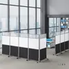 Tela Móvel Simples para Escritório com Rodas, Divisória Feita Sob Medida, Tela Personalizada para Oficina de Fábrica, Armazém, Salão de Exposições, Hotel