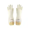 Guantes para Lavar Platos Nitrilo Cocina Duraderos Engrosados Limpieza Impermeables Lavandería Hogar Goma Cuero Nitrilo Especial para Tareas del Hogar
