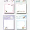 Caderno com Notas Adesivas Miffy Rabbit N-time da Mipin Stationery para Alunos do Ensino Fundamental, Páginas Coloridas, Rilakkuma, Hello Kitty, Notas Adesivas de Alto Valor