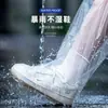 Cubrezapatos Desechables tipo Tarjeta, Cubrezapatos Transparentes Gruesos Largos para Pies, Empaque Portátil Estilo Tarjeta para Exteriores, Cubrezapatos Impermeables y a Prueba de Lluvia