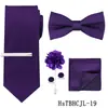 Set de Corbata para Hombre, Accesorios para Traje de Negocios, Corbata de Cachemir de Alta Gama en Borgoña Atada a Mano, Superventas Transfronterizo