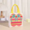 Sacola para viagem com logo estampado sacola de presente de aniversário sacola de presente chinelos atacado bolsa não tecida de praia bolsa de mão à prova d'água
