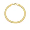 Pulsera de Cadena Plana Hueso de Serpiente de Acero de Titanio, Estilo Moderno y Sencillo para Hombres y Mujeres, Joyería Popular en Amazon y Aliexpress