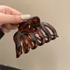 Grampo de Cabelo Elegante de Acrílico Formato Tubarão Grande Pegador para Mulheres com Acessórios de Cabelo de Luxo Adequado para Volume de Cabelo na Parte de Trás da Cabeça