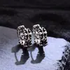 Pendientes de Cruz de Iris con Corte Retro para Mujer, Pendientes y Aretes de Hip-Hop Punk Street Trendy de Alta Gama