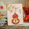 Nuevos Adornos de Escritorio Estilo Chino Cinco Bendiciones Decoración de Sala de Estar Marco de Fotos Regalo de Inauguración Dormitorio Mueble de TV Mesa