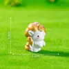 Figura de unicornio arcoíris linda, adorable miniatura, accesorio de decoración DIY para paisajismo de jardines, paisaje en miniatura, adorno pequeño para coche
