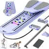 Tabla Multifuncional Plegable para Ejercicios Abdominales para Entrenamientos en Casa, Tabla de Pilates, Soporte para Plancha, Rueda Abdominal con Rebote Automático