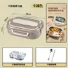 Lancheira Térmica de Aço Inoxidável Personalizada Lancheira de Grau Alimentício para Estudantes Trabalhadores de Escritório Lancheira Aquecível no Micro-ondas