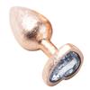 Nuevo Producto Flor de Hielo Artesanal Corazón de Metal Forma de Corazón Anal para Uso en Exteriores, Tapón Anal Unisex para Hombres y Mujeres, Juguete Sexual