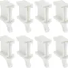 Especial para Comercio Exterior, 8 Piezas de Tapones Finales para Cortinero, Tapones Curvos Anticaída y Antienvejecimiento para Rieles, Adecuados para Rieles Viejos