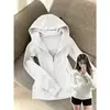 Jaqueta Moletom Fufu Outono Slim Fit Manga Longa Estilo Coreano Ins Estilo Esportivo Feminina Emagrecedora Ins Comércio Exterior Em Estoque