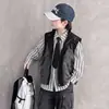 Roupa infantil colete para meninos 2026 novo modelo para crianças maiores, colete de outer wear para primavera e outono, top estilo outono workwear para meninos, moderno