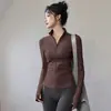 Chaqueta Profesional de Secado Rápido Top de Entrenamiento Ropa de Fitness Manga Larga para Mujer Ropa Deportiva para Exteriores Ropa de Yoga Conjunto