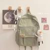 Mochila Escolar para Niñas, Bolso de Lona Estilo Ins College, Mochila Coreana Ulzzang Estilo Chica Suave, Gran Capacidad