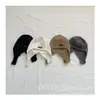 Otoño e Invierno Nuevo Estilo Occidental Sombrero de Lana para Niños Sombrero Cálido con Protección para las Orejas para Niños y Niñas Sombrero de Punto con Botones Estilo Coreano Retro Frío